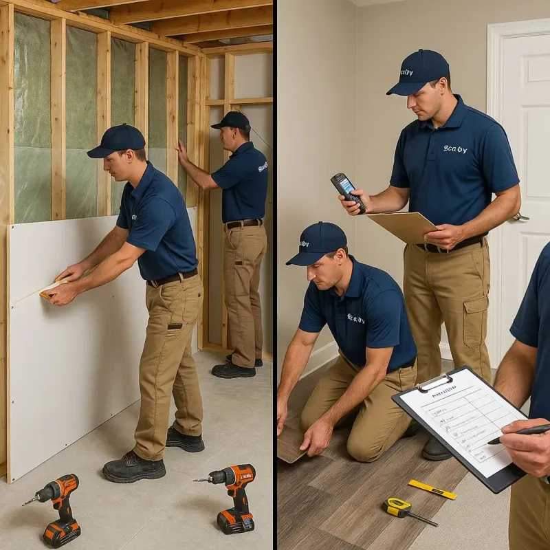 Repairs and Reconstruction process in Castle Rock, WA